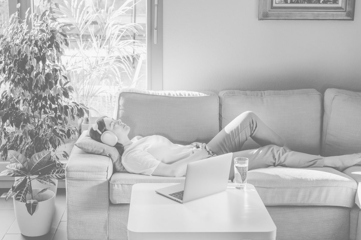 Listening to personalised hypnotherapy recording